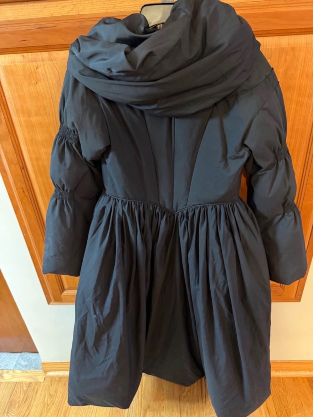 LaceMade Black Warrior Down Coat (Black) - Picture 3 of 5